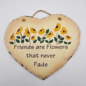 Plain Jane Friends Slate Wall Plaque Sign